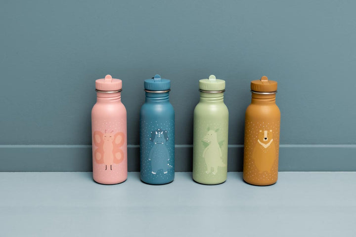 Roestvrij stalen drinkfles 500 ml met Mr. Dragon print en draagkoord