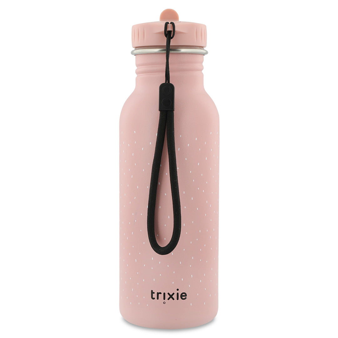 Roestvrij stalen drinkfles 500 ml met Mrs. Butterfly print en draagkoord