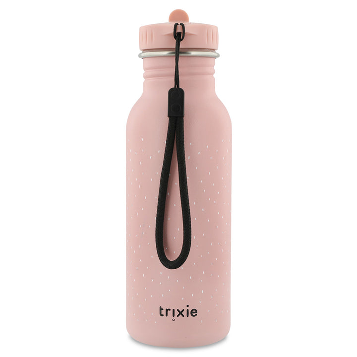 Roestvrij stalen drinkfles 500 ml met Mrs. Butterfly print en draagkoord