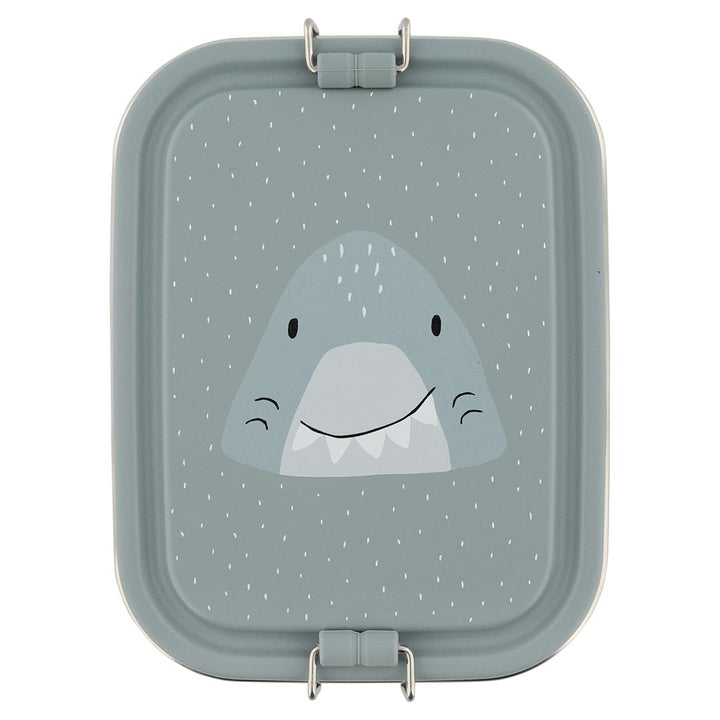 Kleine Trixie lunchbox Mr. Shark van RVS met kindvriendelijk ontwerp