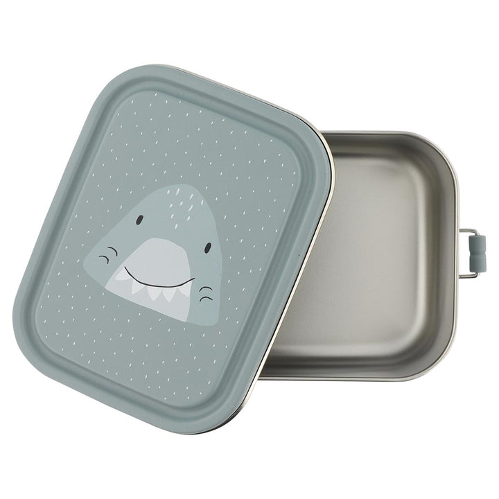 Kleine Trixie lunchbox Mr. Shark van RVS met kindvriendelijk ontwerp