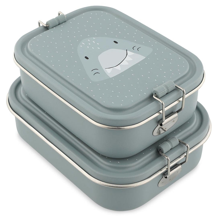 Kleine Trixie lunchbox Mr. Shark van RVS met kindvriendelijk ontwerp