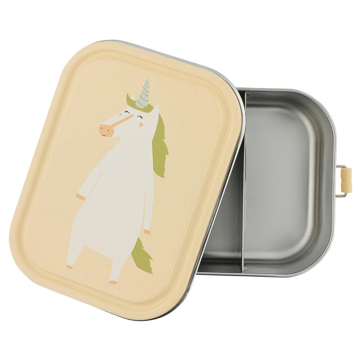 Trixie lunchbox Mrs. Unicorn van RVS met vaste verdeling