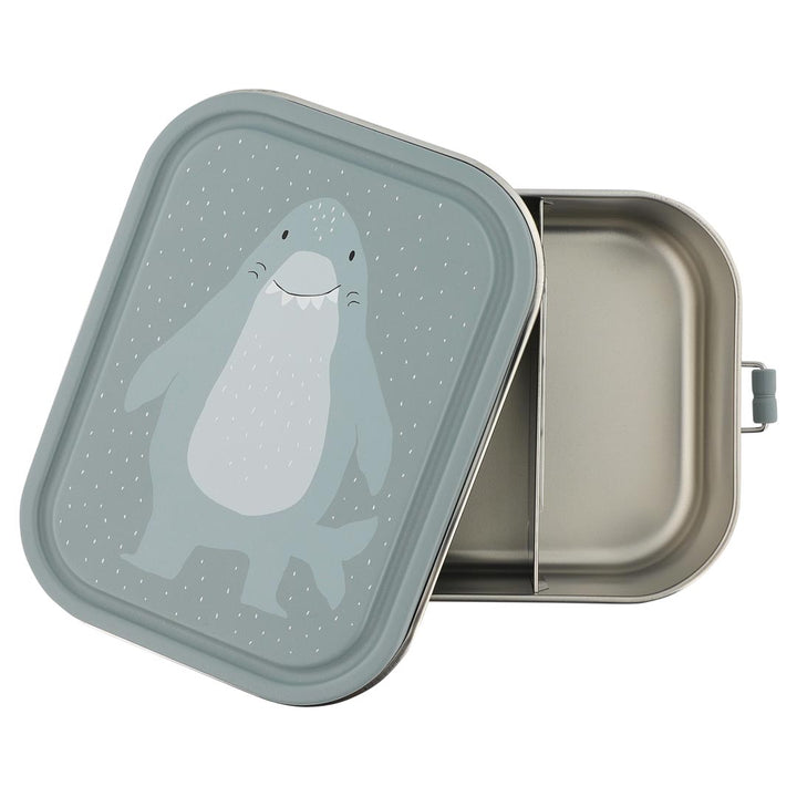 Trixie lunchbox Mr. Shark van RVS met vaste verdeling