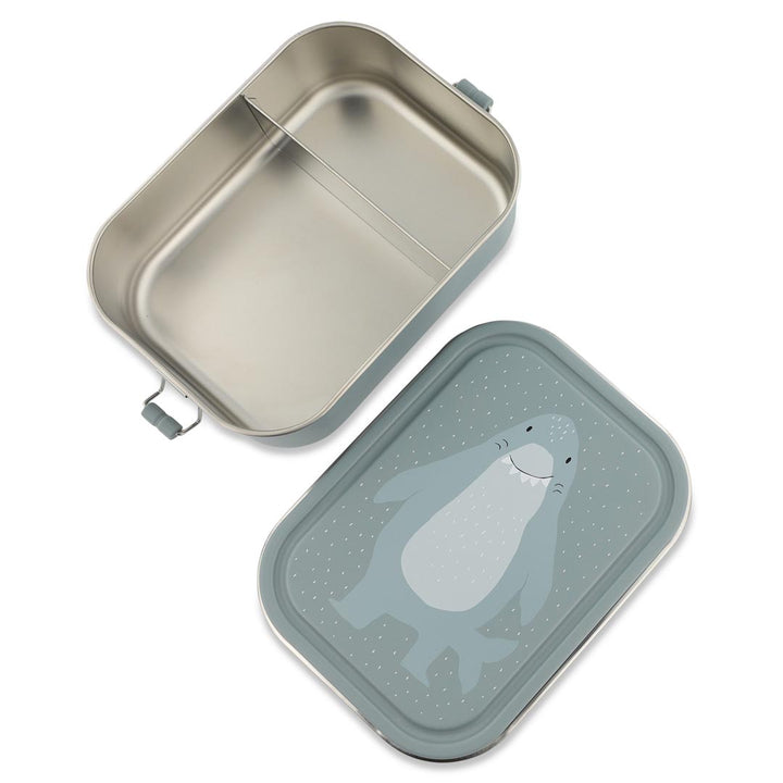 Trixie lunchbox Mr. Shark van RVS met vaste verdeling