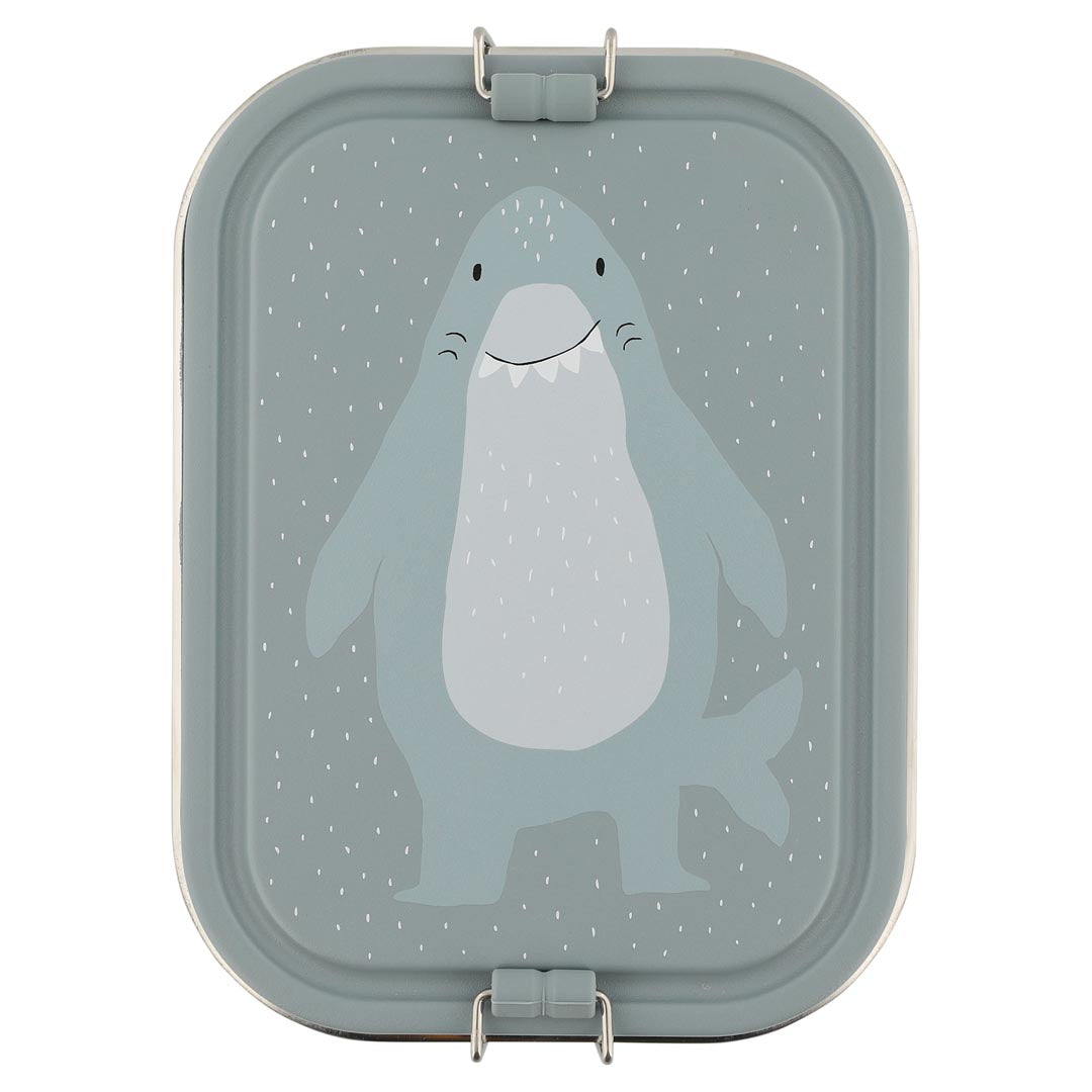 Trixie lunchbox Mr. Shark van RVS met vaste verdeling