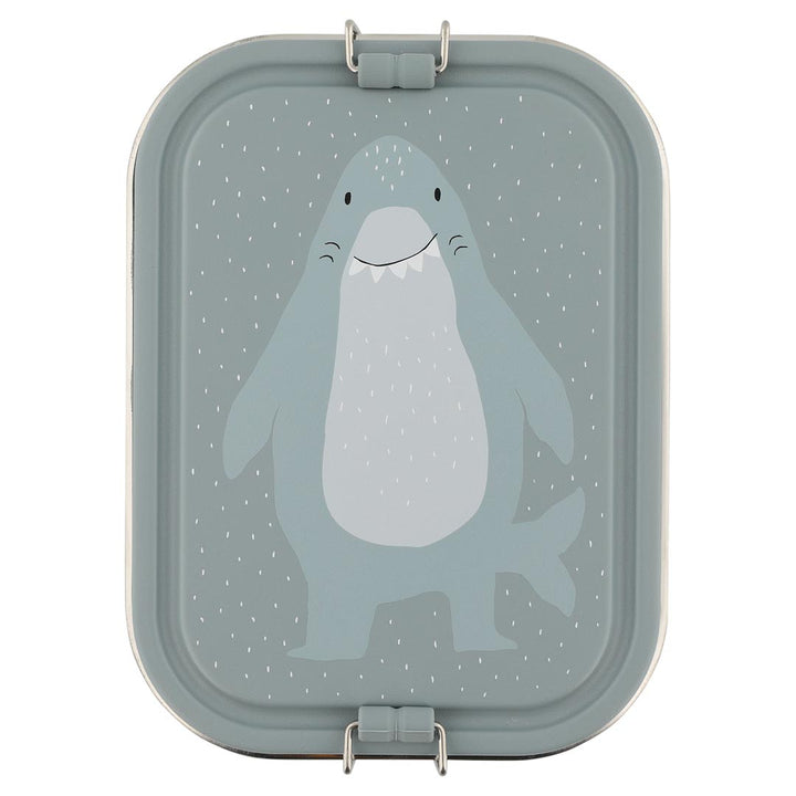 Trixie lunchbox Mr. Shark van RVS met vaste verdeling