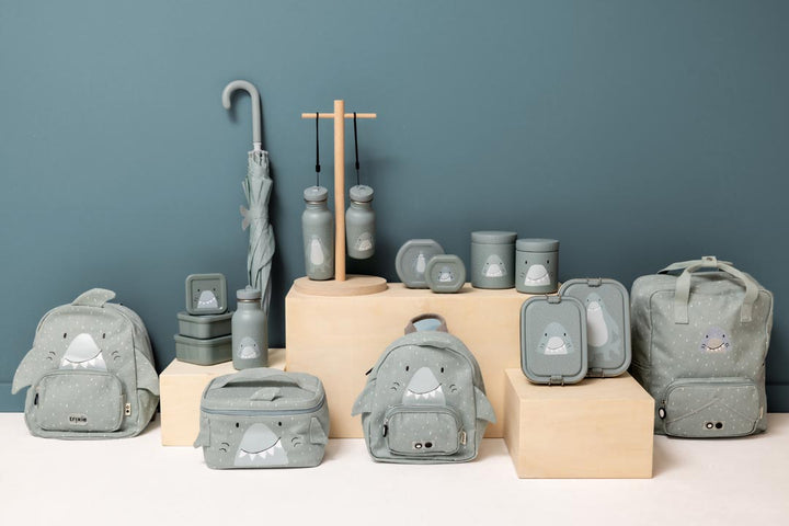 Trixie lunchbox Mr. Shark van RVS met vaste verdeling