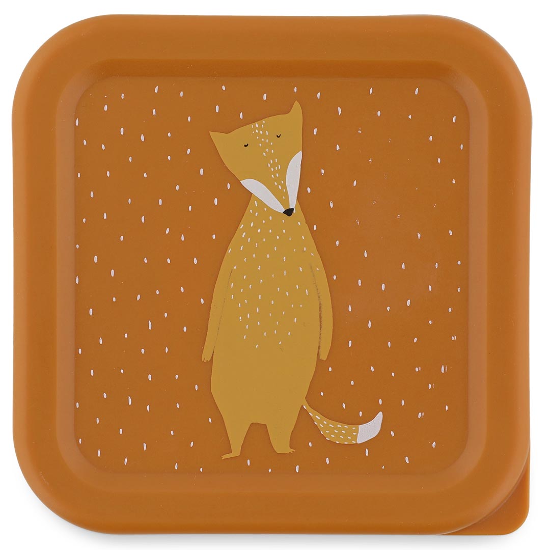 Set van 3 snackdoosjes Mr. Fox van Trixie in verschillende formaten