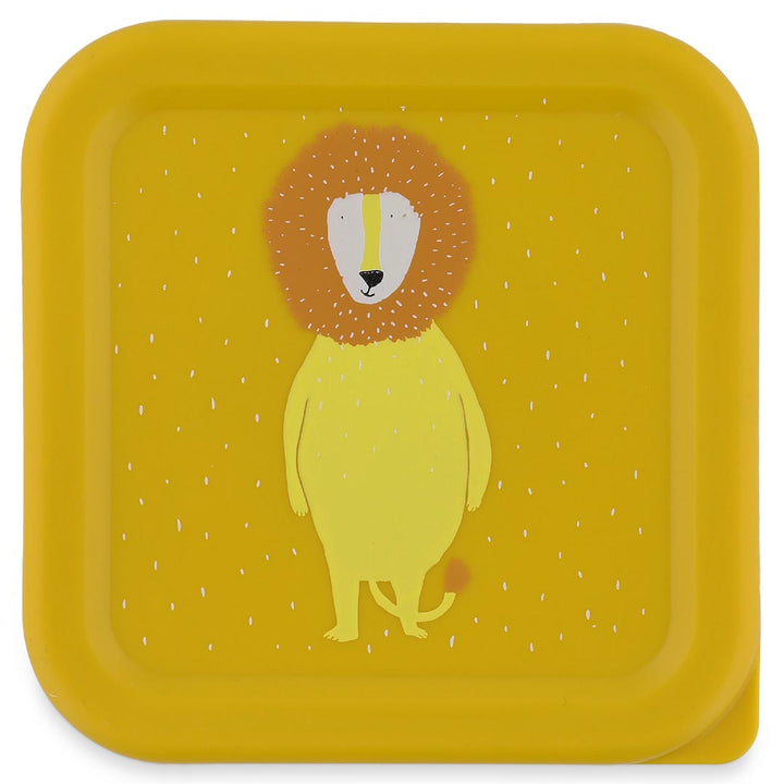 Set van 3 snackdoosjes Mr. Lion van Trixie in verschillende formaten