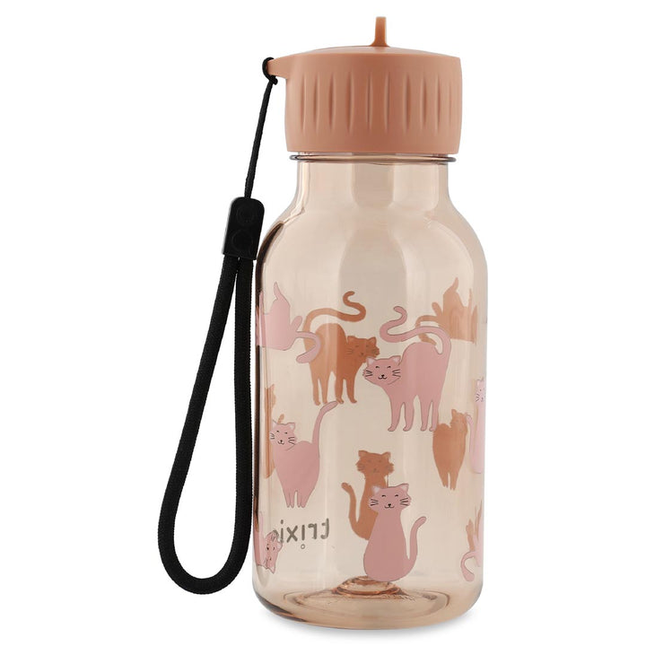 Trixie drinkfles 350 ml met katprint en draaglus