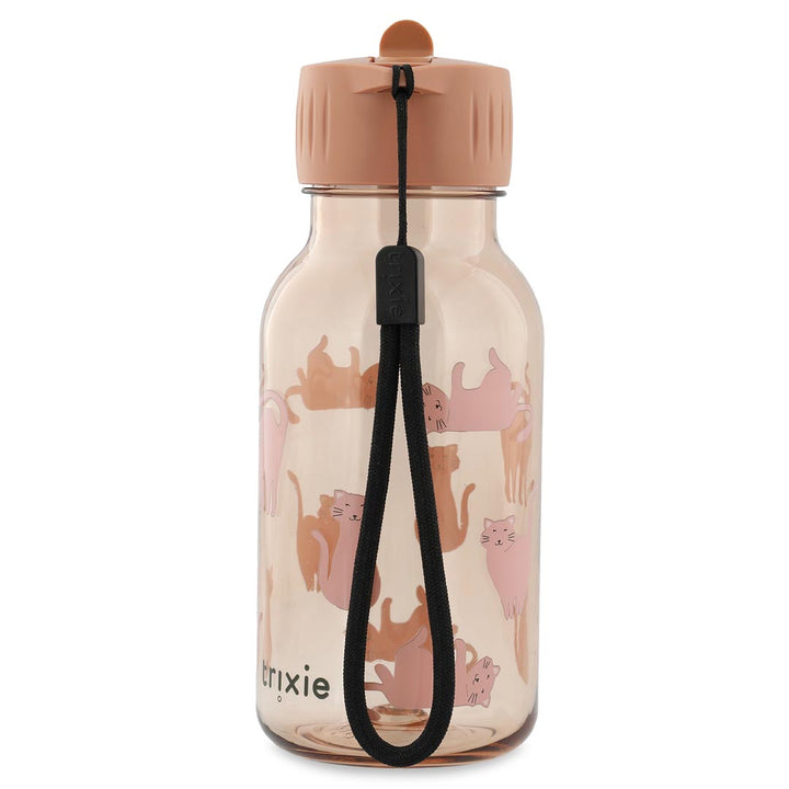 Trixie drinkfles 350 ml met katprint en draaglus