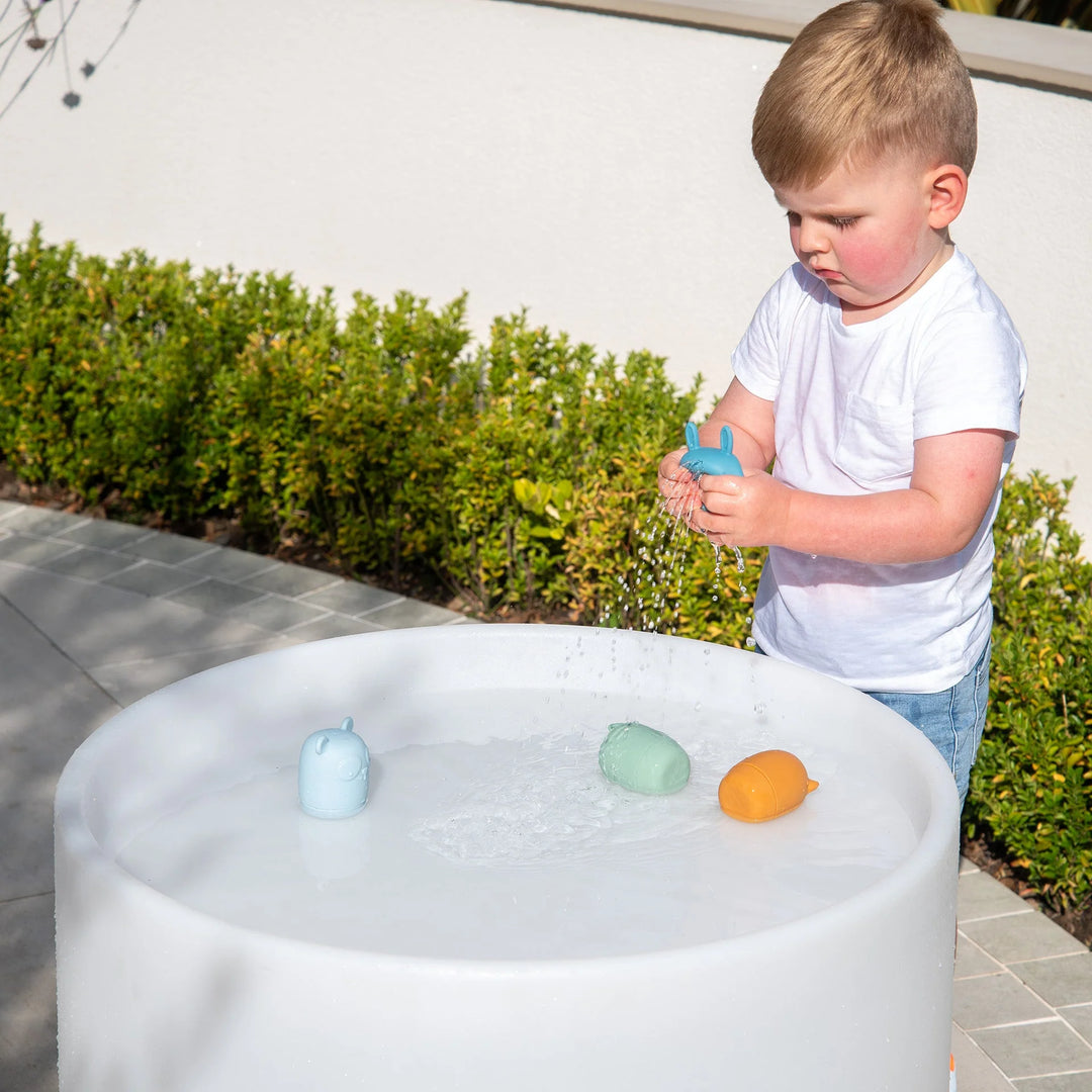 Set van 4 Tickit Silisoft waterspuiters in dierenvorm en neutrale tinten