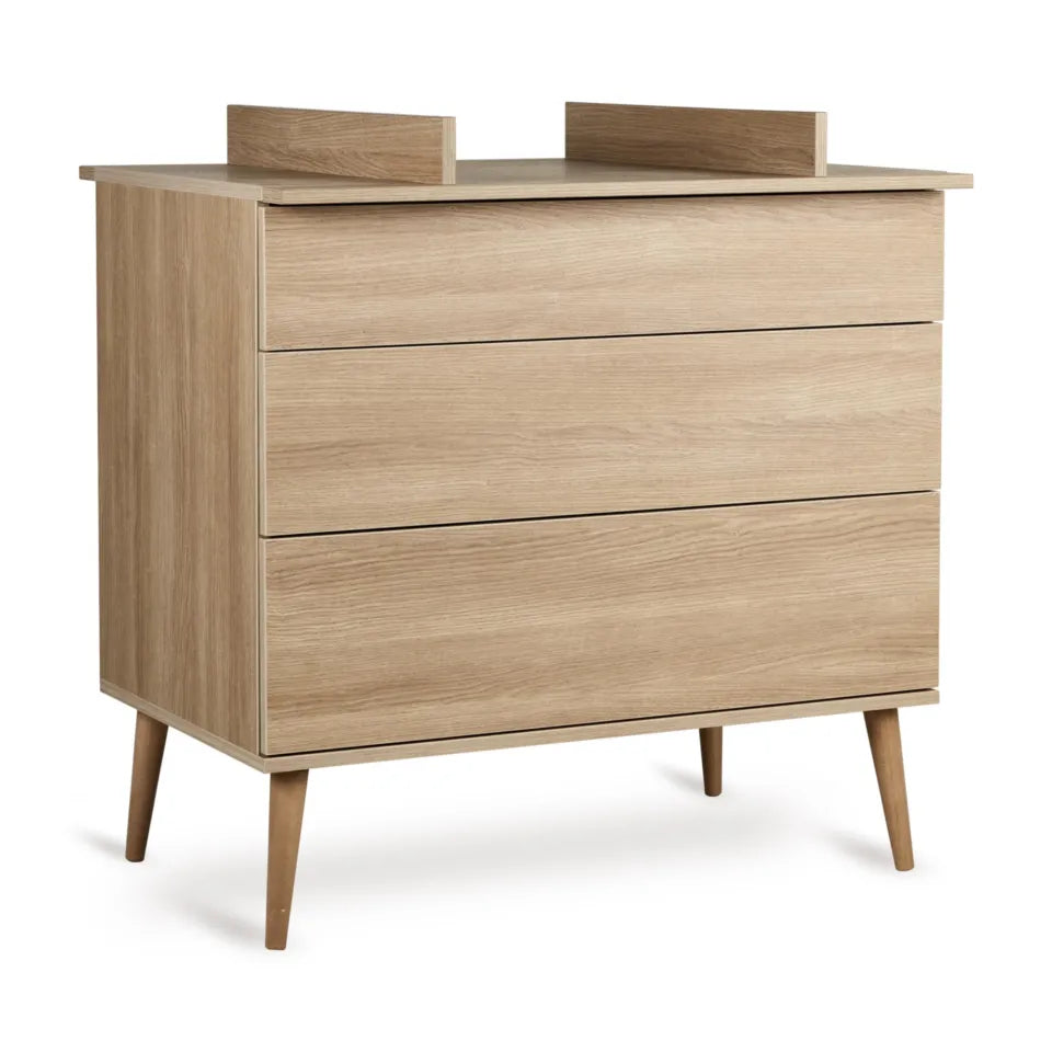 Extensie voor Quax Flow Commode in Honey Ash, 50x70 cm, maakt van commode een comfortabele luiertafel, voldoet aan veiligheidsnormen, FSC-gecertificeerd hout