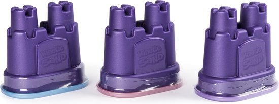 Kinetic Sand glitterset met drie kleuren glinsterend zand