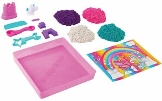 Kinetic Sand Eenhoorn set met glinsterend zand en eenhoornvormpjes