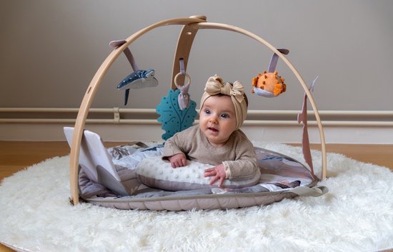 Sassy - Speeltapijt Met Houten Boog Ocean Bliss | Vanaf de Geboorte