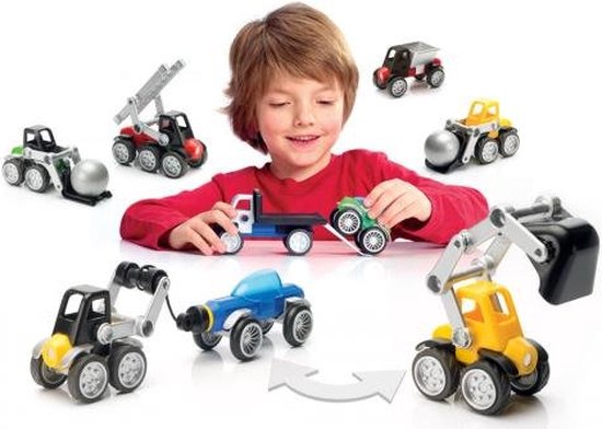 SmartMax - Magnetische Power Vehicles Mix | Bouwset voor Voertuigen