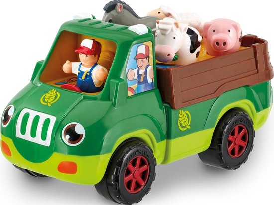 WOW Toys - Speelgoedauto Freddie Farm Truck | Boerderijtruck voor Peuters