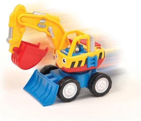 WOW Toys - Speelgoedkraan Dexter The Digger | Graafmachine Speelset voor Peuters