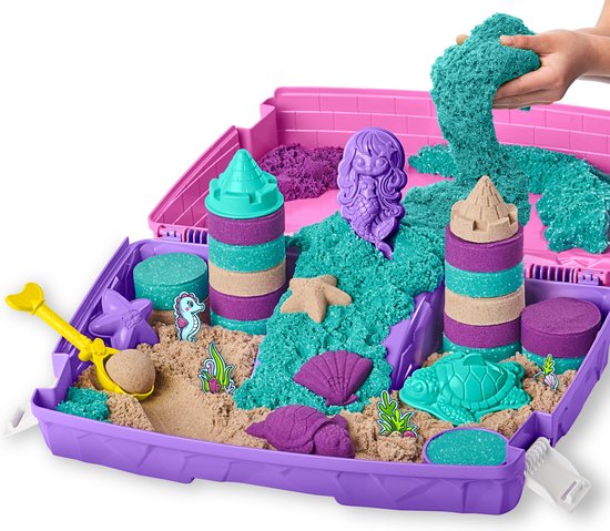 Kinetic Sand - Dynamisch Zand Zeemeermin Shimmer | Glinsterend Zand