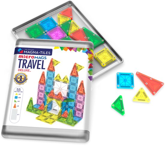 MAGNA-TILES - MicroMAGS Travelset Deluxe (55 stuks)