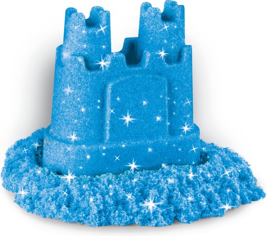 Kinetic Sand glitterset met drie kleuren glinsterend zand