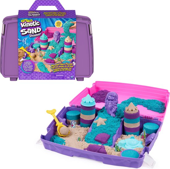 Kinetic Sand zeemeerminset met glinsterend zand en fantasiefiguren