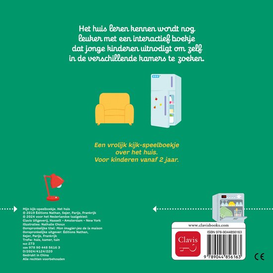 Clavis - Mijn Kijk- En Speelboekje Het Huis | Interactief Boekje