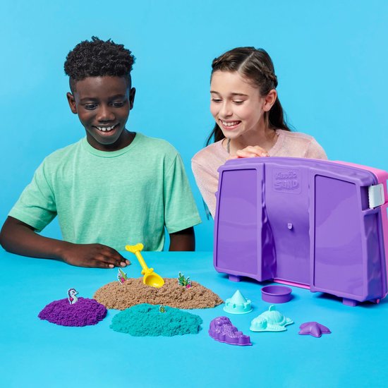 Kinetic Sand zeemeerminset met glinsterend zand en fantasiefiguren