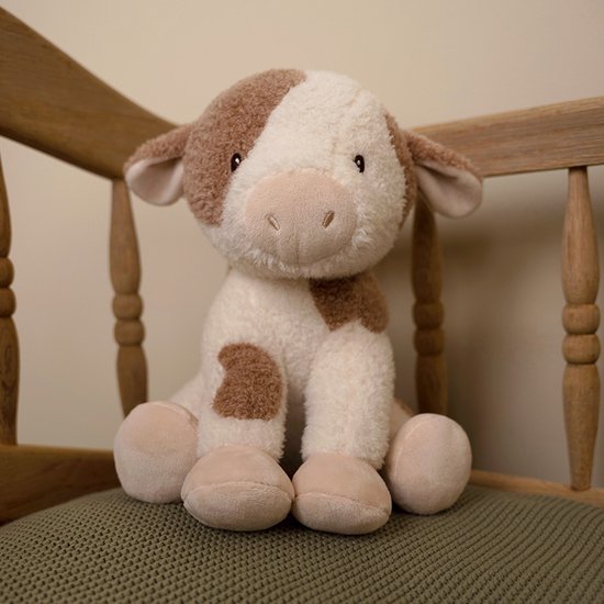 Little Dutch knuffel koe van 17 cm uit de Little Farm collectie, zacht en knuffelbaar.