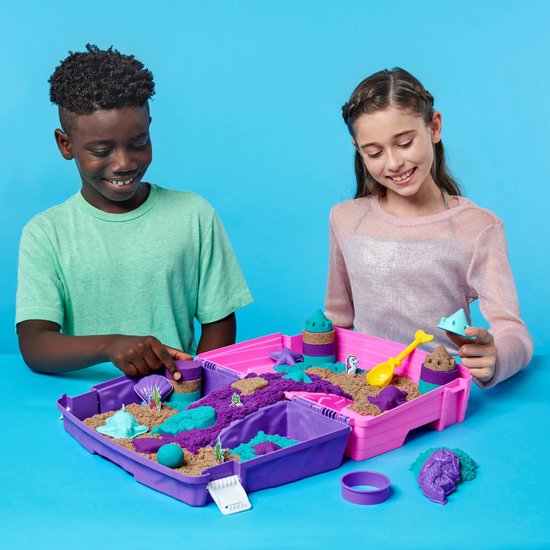 Kinetic Sand zeemeerminset met glinsterend zand en fantasiefiguren