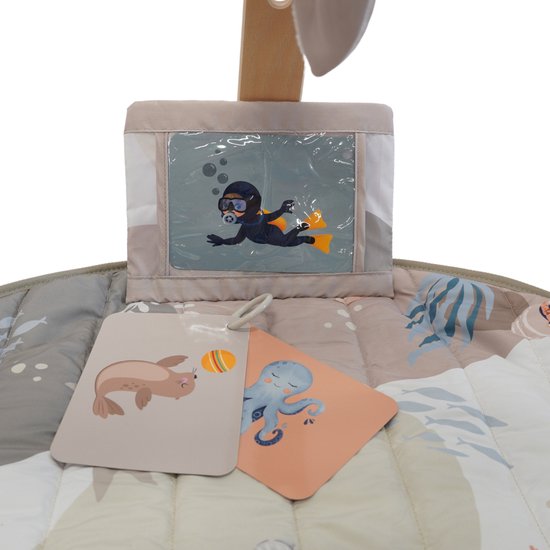 Sassy - Speeltapijt Met Houten Boog Ocean Bliss | Vanaf de Geboorte