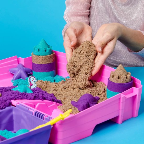 Kinetic Sand zeemeerminset met glinsterend zand en fantasiefiguren