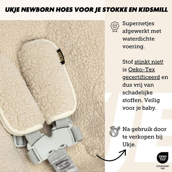 Ukje - Hoes Newborn Set Tripp Trapp Teddy | Lichtbeige