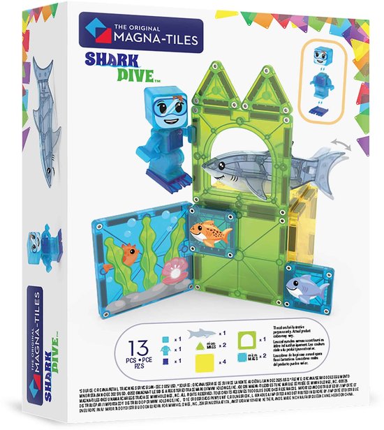 Magna-Tiles - Shark Dive (13 stuks)