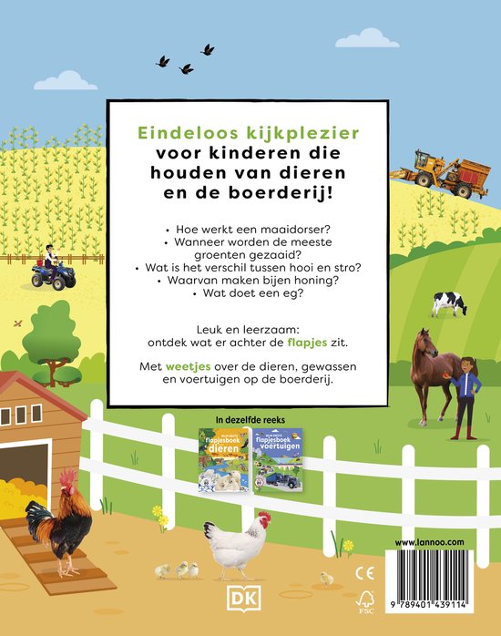 Lannoo - Mijn Grote Flapjesboek Van De Boerderij | Educatief Flapjesboek