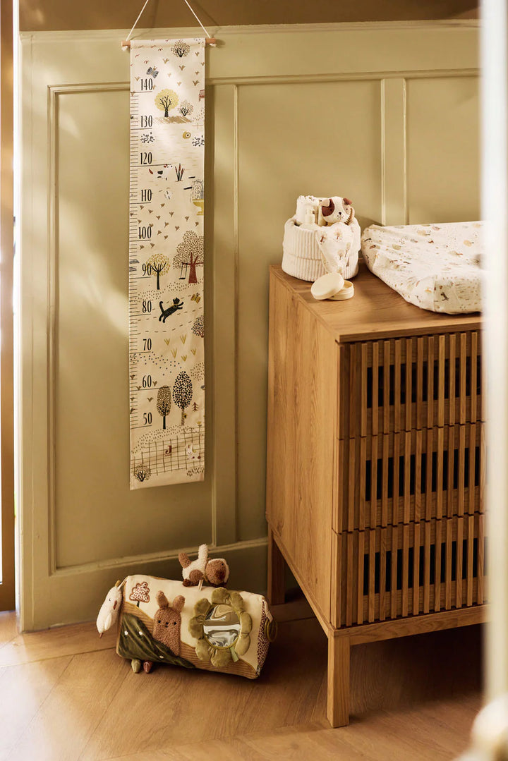 Jollein commodemandje Cloudy Rib Oatmeal voor op de commode