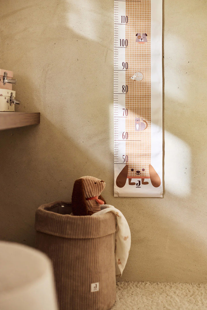 Jollein opbergmand Cloudy Rib Milky Coffee voor commode en babykamer