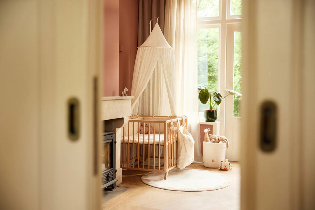 Jollein opbergmand Cloudy Rib Oatmeal met zachte ribstof