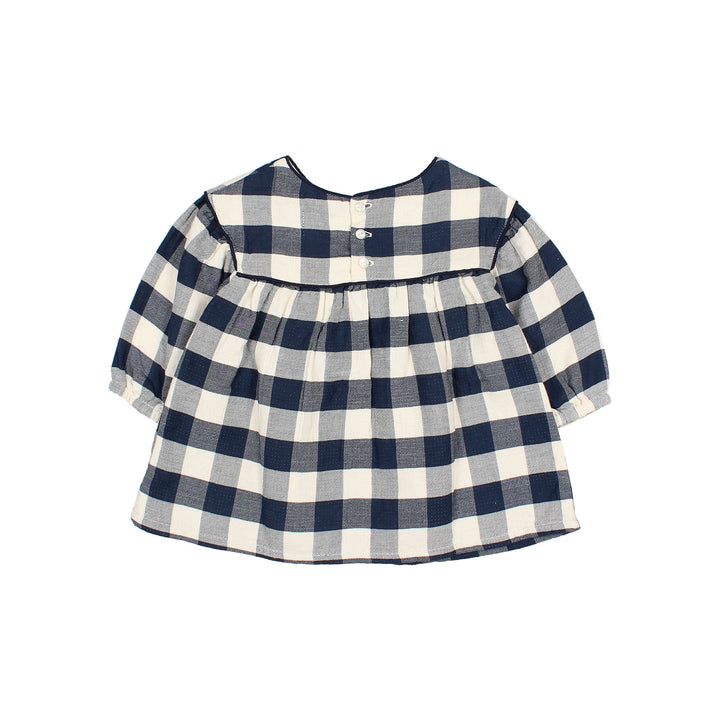 Búho - Jurk Baby Gingham Navy
