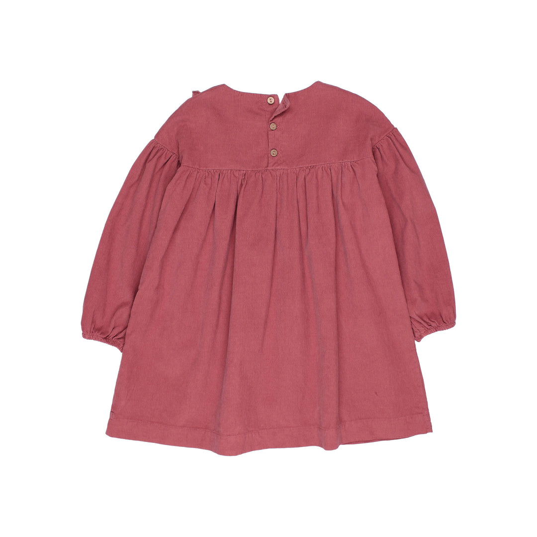 Búho - Jurk Soft Velvet Ruffle Blush