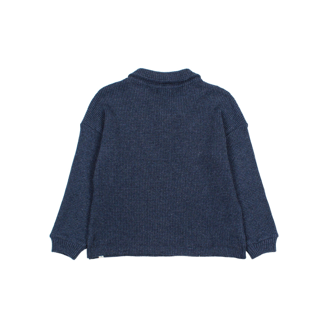 Búho - Polo Waffle Navy