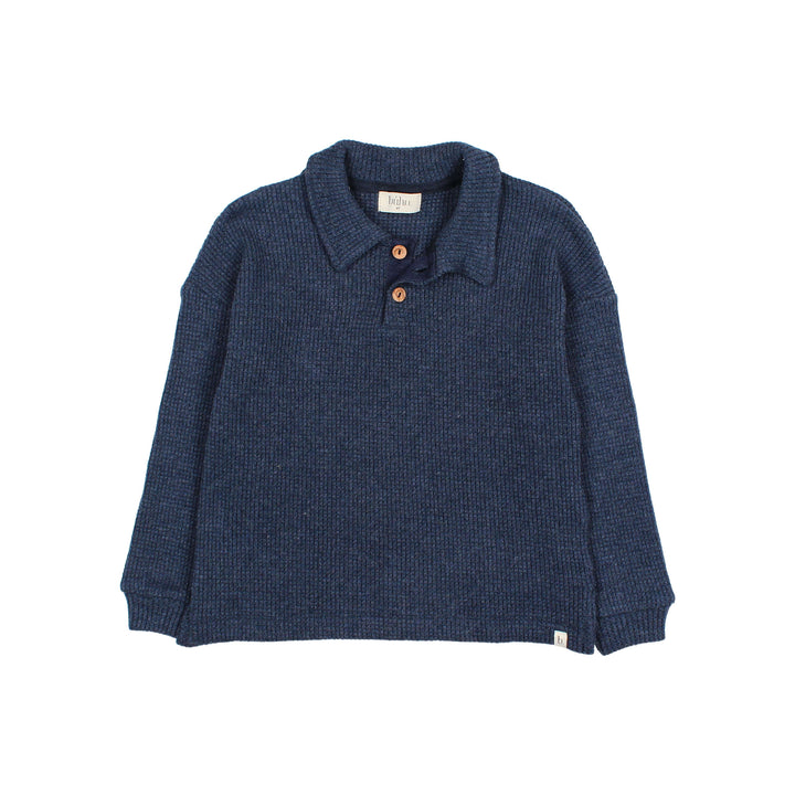 Búho - Polo Waffle Navy