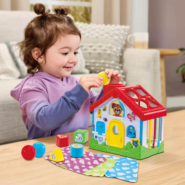 Interactief Vtech activiteitenspeelhuisje met ballen, vormen en doekjes