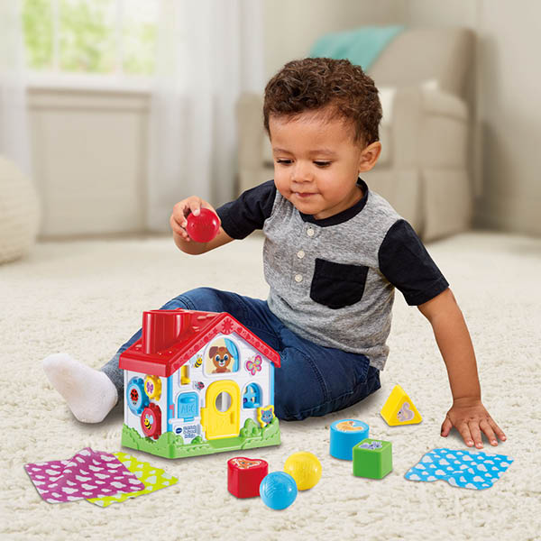 Interactief Vtech activiteitenspeelhuisje met ballen, vormen en doekjes