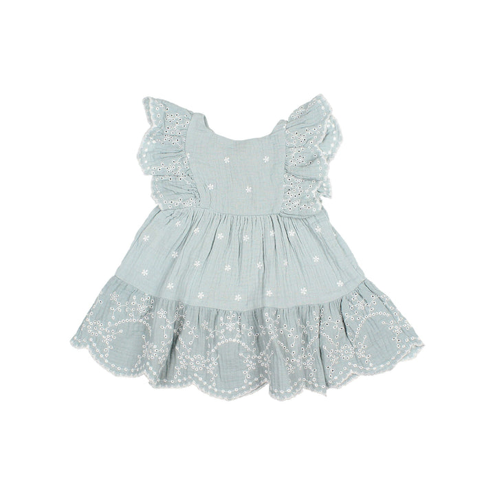 Jurk Baby Embroidery Almond
