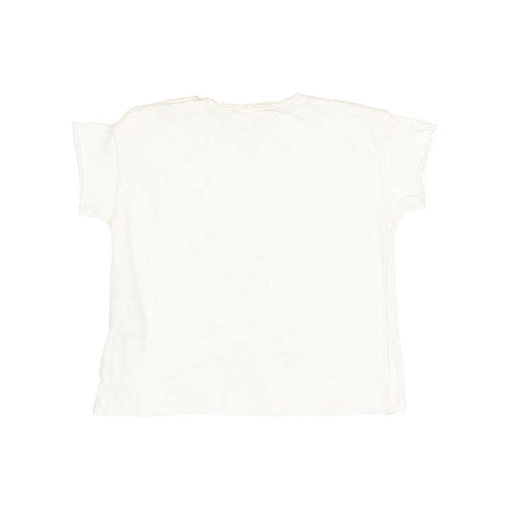 T-shirt Baby Pocket Linen White