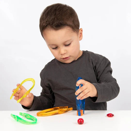 Tickit - Doorschijnende Kleurenpincet (12stuks)