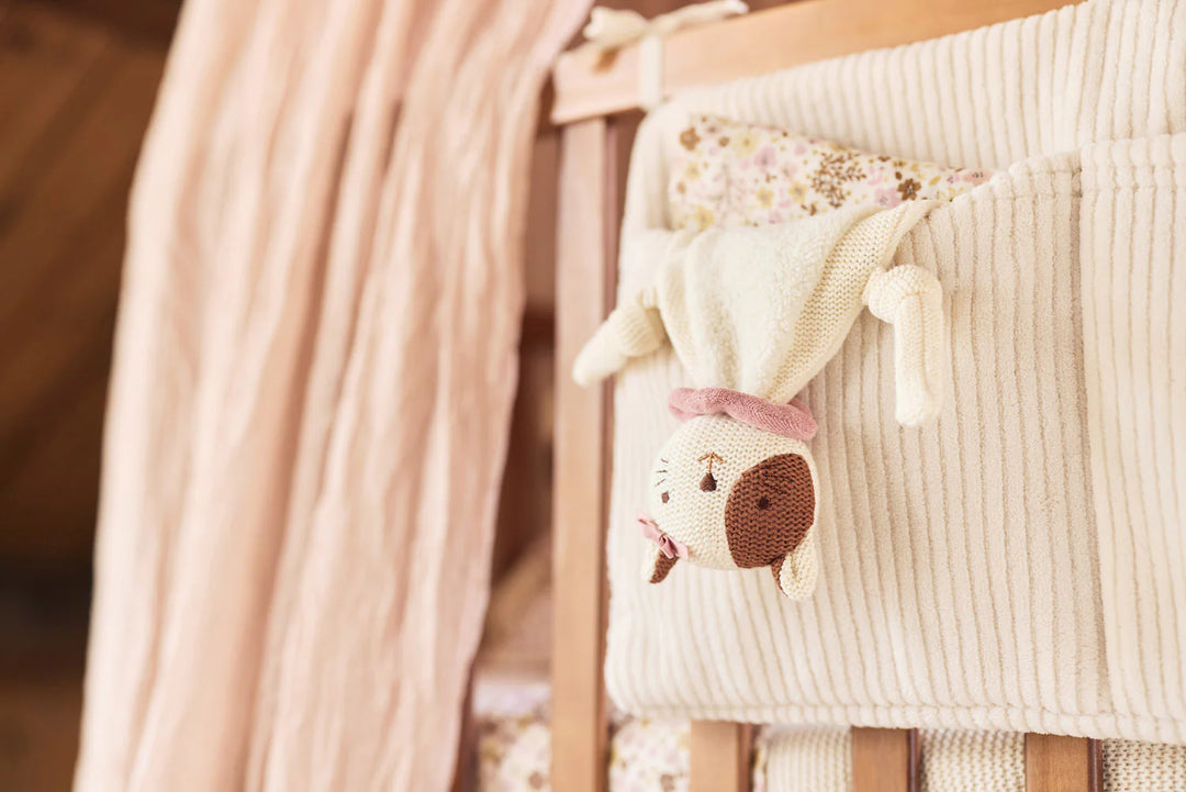 Jollein organizer Cloudy Rib Oatmeal met extra vakken voor speelgoed